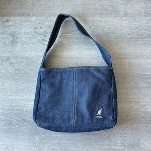 Vintage Y2K Kangol Blue Denim shoulder Bag